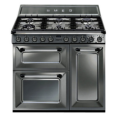 Smeg TR93X Dual Fuel Victoria Range Cooker, Stainless Steel Smeg TR93X Dual Fuel Victoria Range Cooker, Stainless Steel